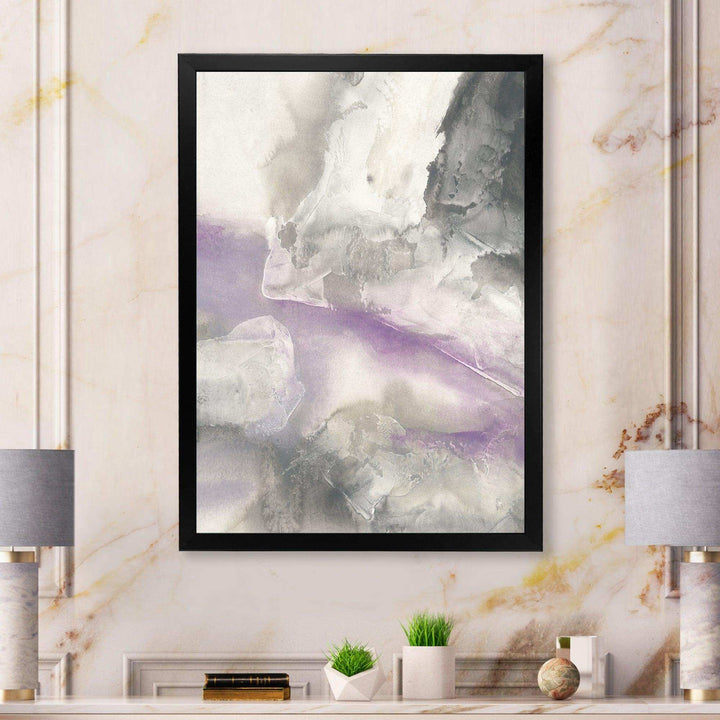 Watercolor Minimal Purple Tones I - Farmhouse Canvas Wall Art