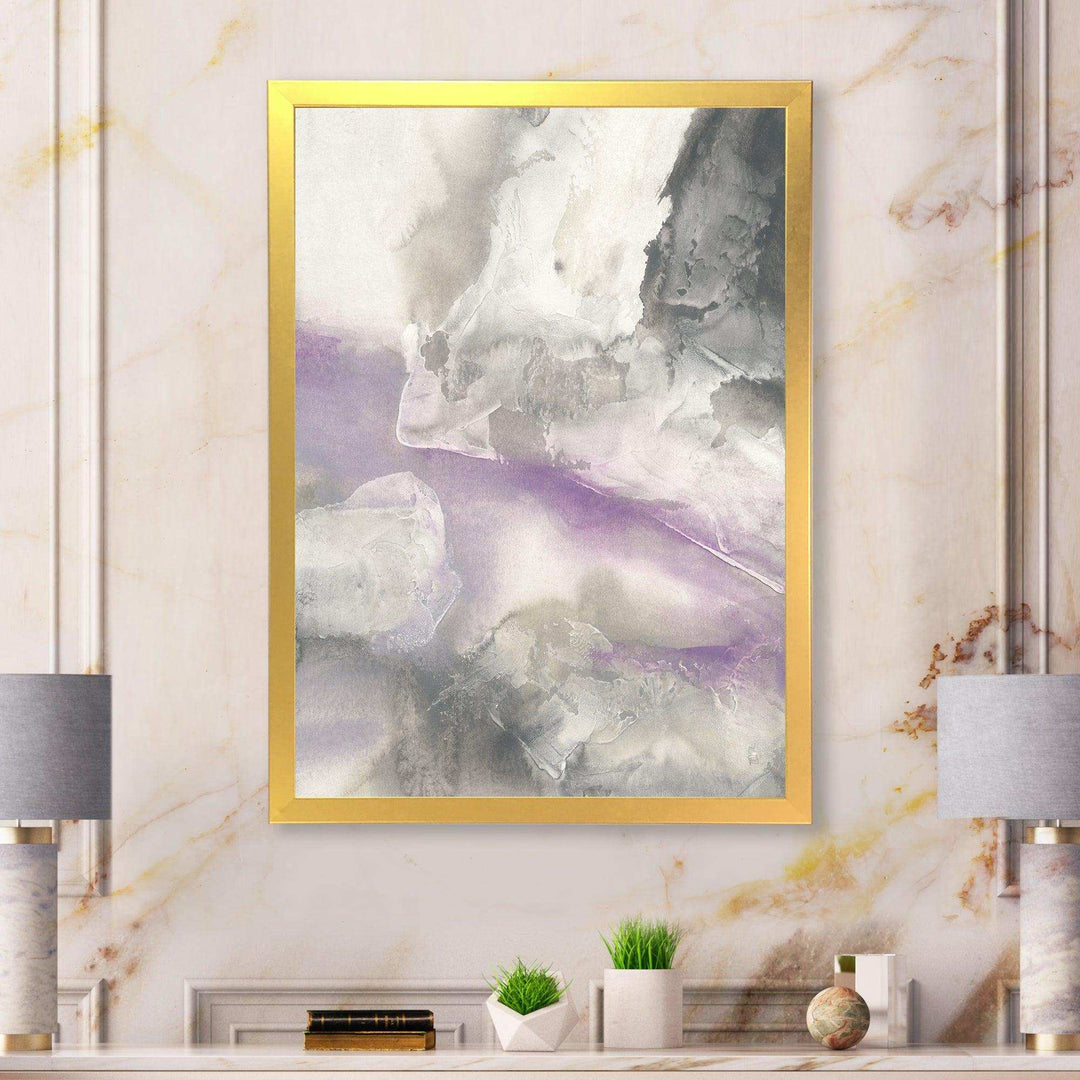 Watercolor Minimal Purple Tones I - Farmhouse Canvas Wall Art