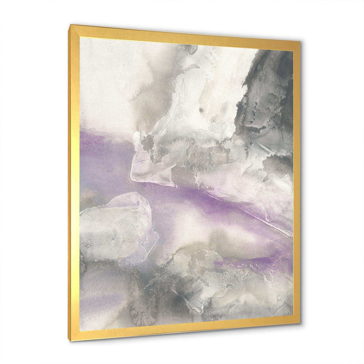 Watercolor Minimal Purple Tones I - Farmhouse Canvas Wall Art