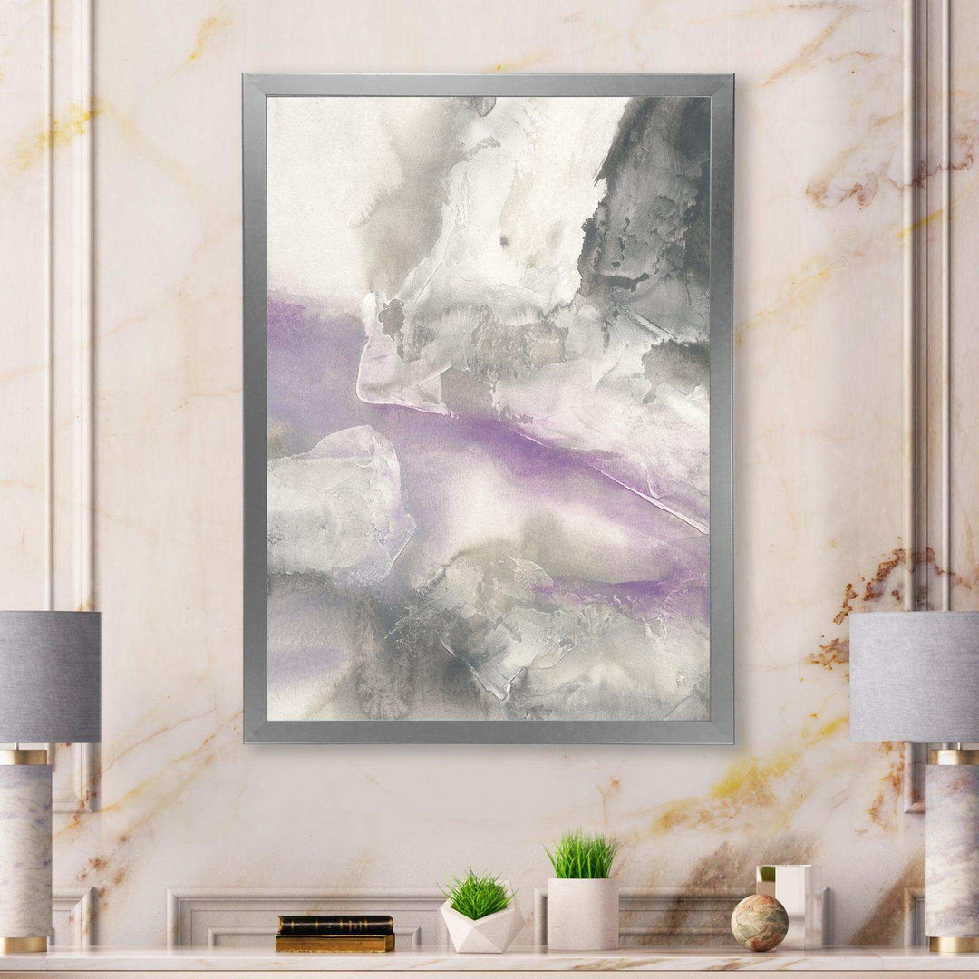 Watercolor Minimal Purple Tones I - Farmhouse Canvas Wall Art