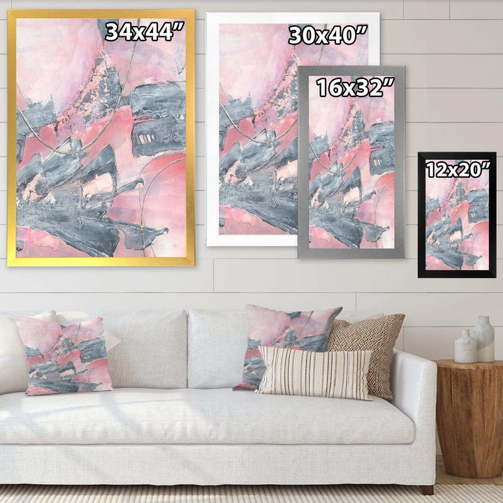 Durty Shabby Pink Blush III - Shabby Chic Wall Art Prints
