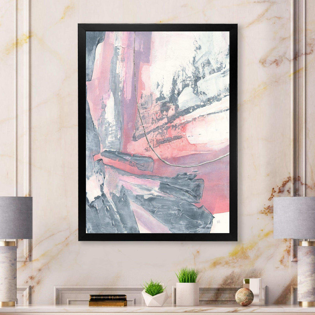 Durty Shabby Pink Blush I - Shabby Chic Bedroom Wall Art