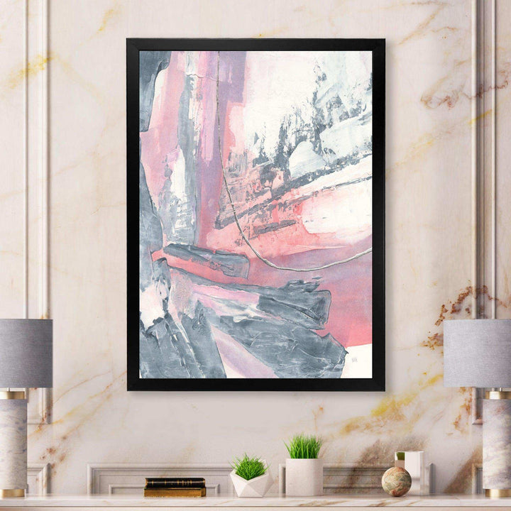 Durty Shabby Pink Blush I - Shabby Chic Bedroom Wall Art