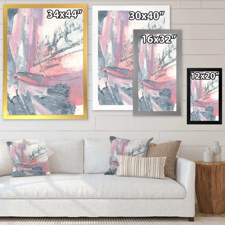 Durty Shabby Pink Blush I - Shabby Chic Bedroom Wall Art