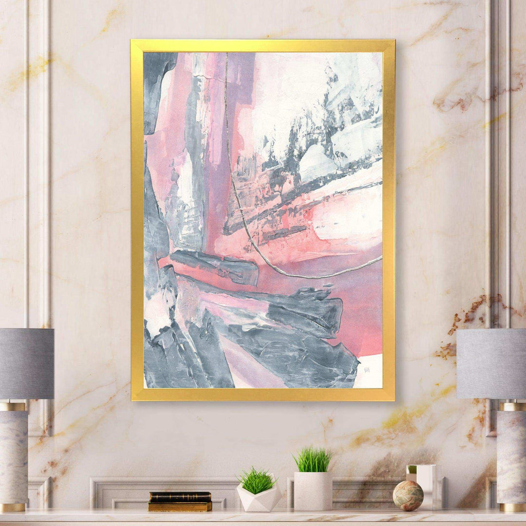 Durty Shabby Pink Blush I - Shabby Chic Bedroom Wall Art