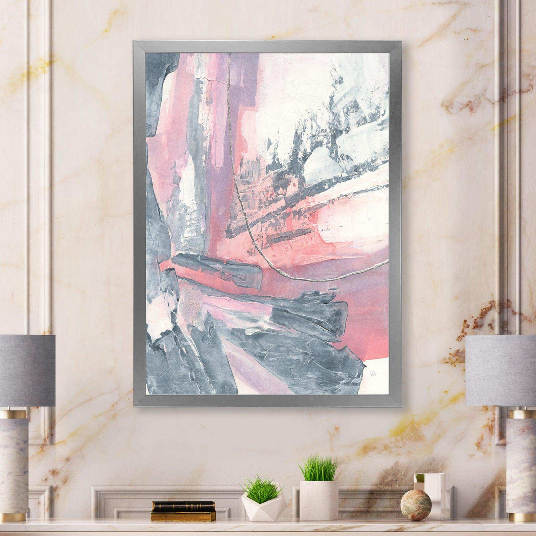 Durty Shabby Pink Blush I - Shabby Chic Bedroom Wall Art