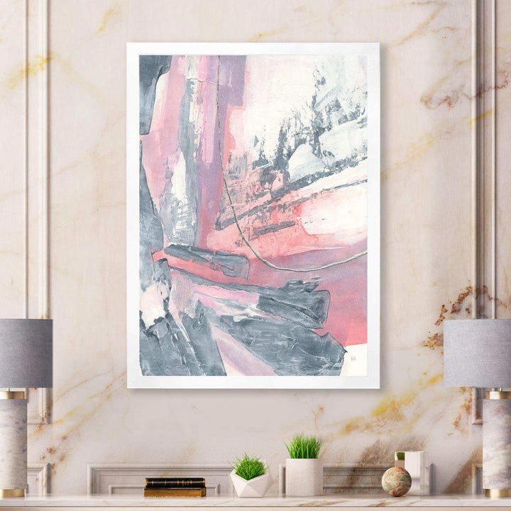 Durty Shabby Pink Blush I - Shabby Chic Bedroom Wall Art