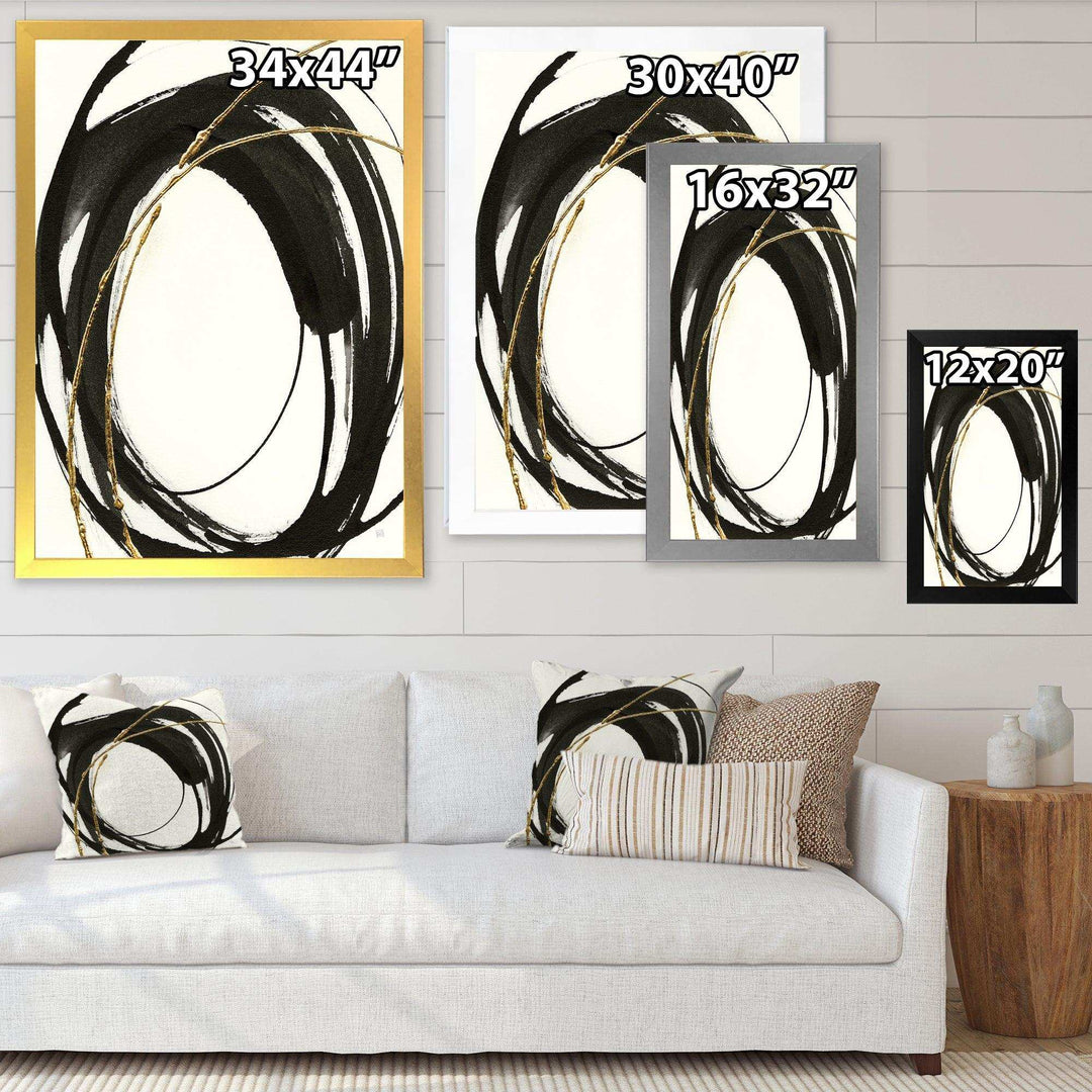 Gold Glamour Circle I - Posh &amp; Luxe Wall Art Prints
