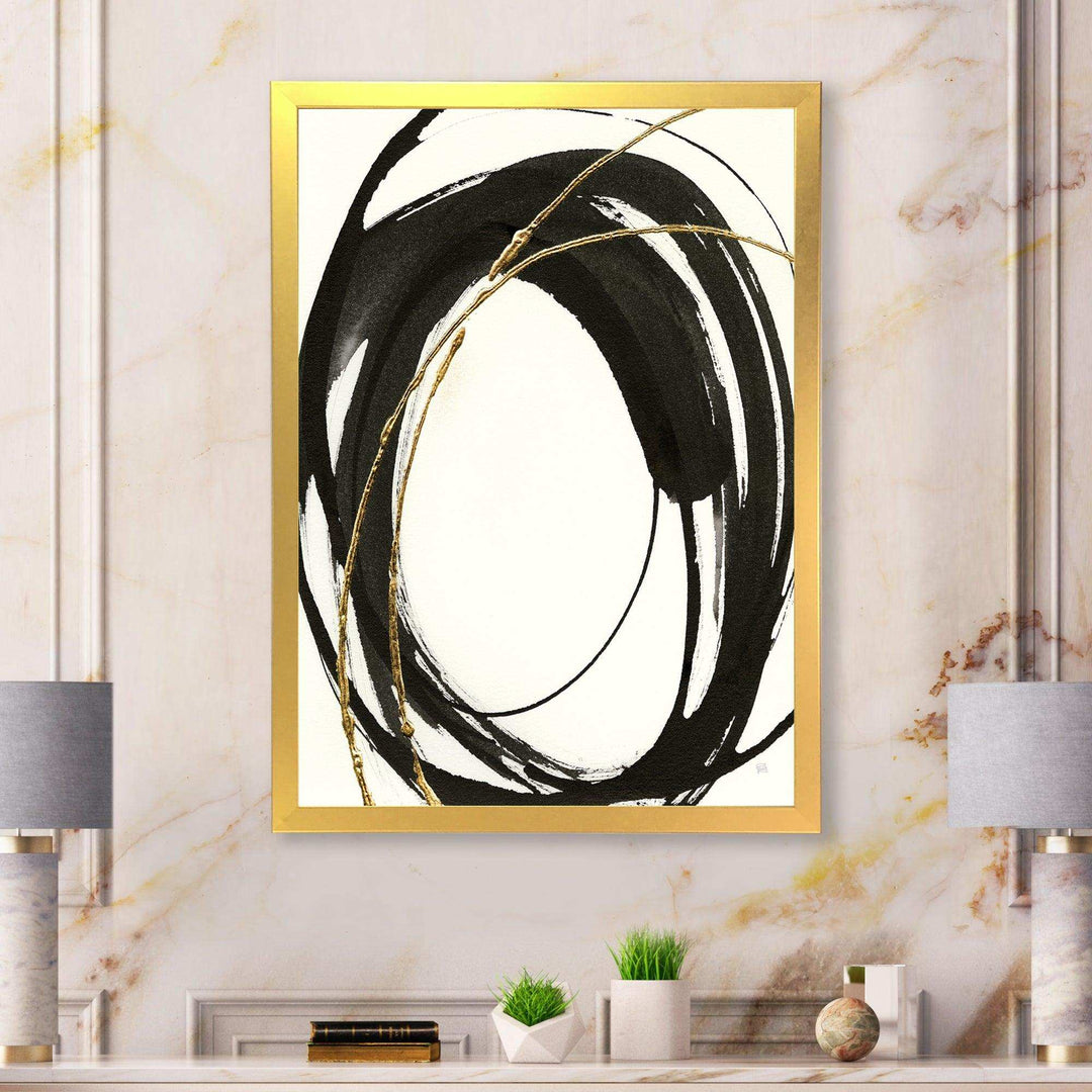 Gold Glamour Circle I - Posh &amp; Luxe Wall Art Prints