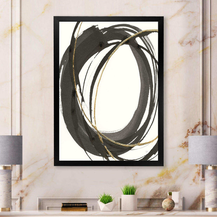 Gold Glamour Circle IV - Posh &amp; Luxe Wall Art Prints