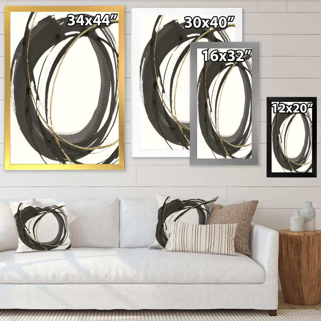 Gold Glamour Circle IV - Posh &amp; Luxe Wall Art Prints