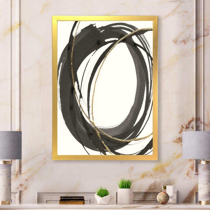 Gold Glamour Circle IV - Posh &amp; Luxe Wall Art Prints