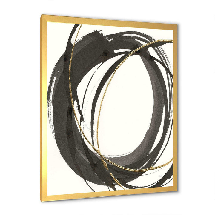 Gold Glamour Circle IV - Posh &amp; Luxe Wall Art Prints