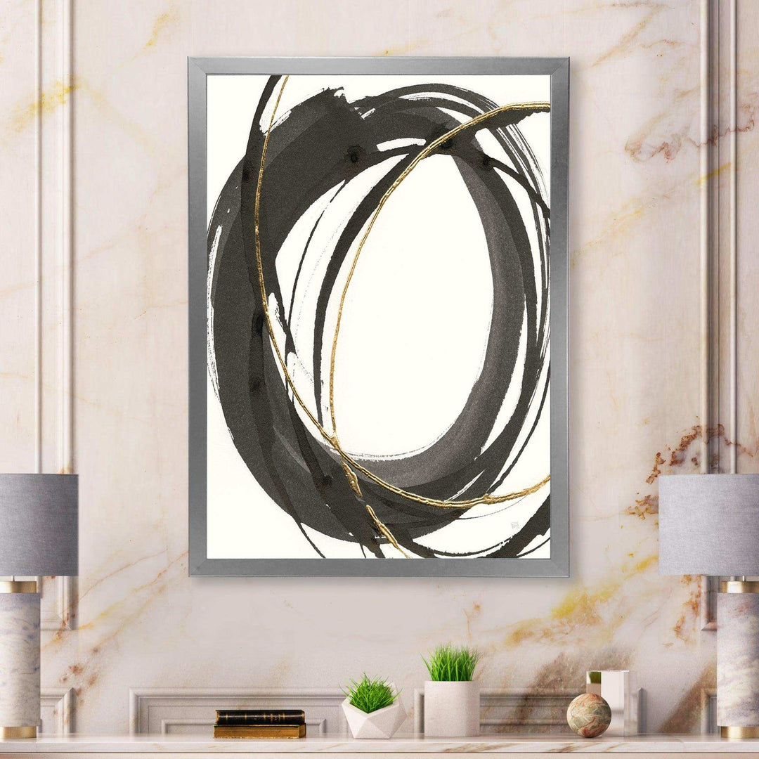 Gold Glamour Circle IV - Posh &amp; Luxe Wall Art Prints