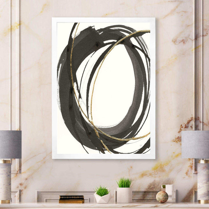 Gold Glamour Circle IV - Posh &amp; Luxe Wall Art Prints