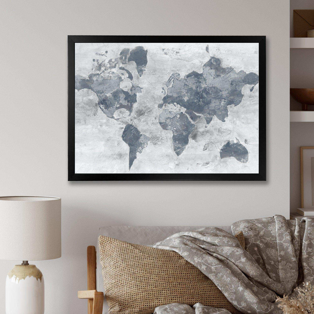 Golden Grey World Neutral - Traditional Wall Art Prints