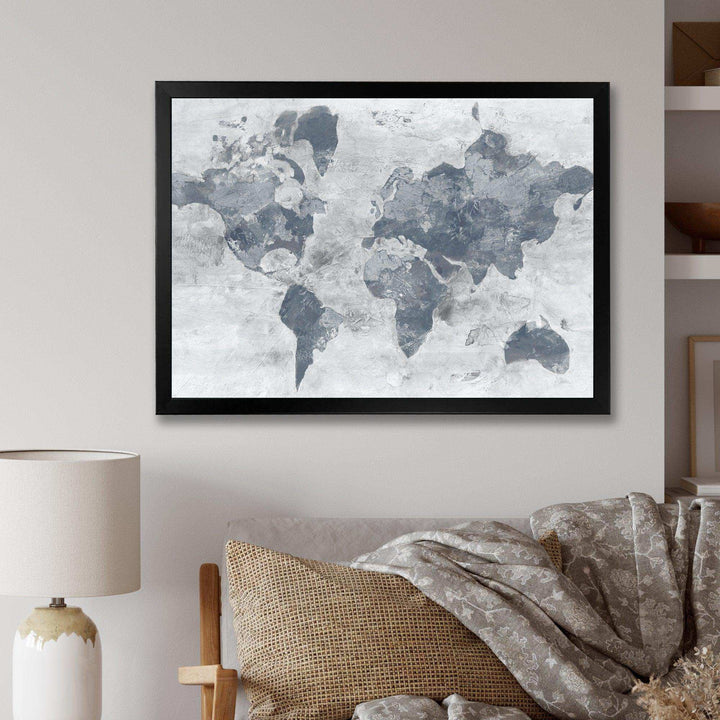Golden Grey World Neutral - Traditional Wall Art Prints