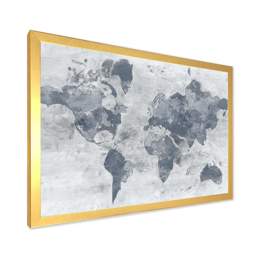Golden Grey World Neutral - Traditional Wall Art Prints