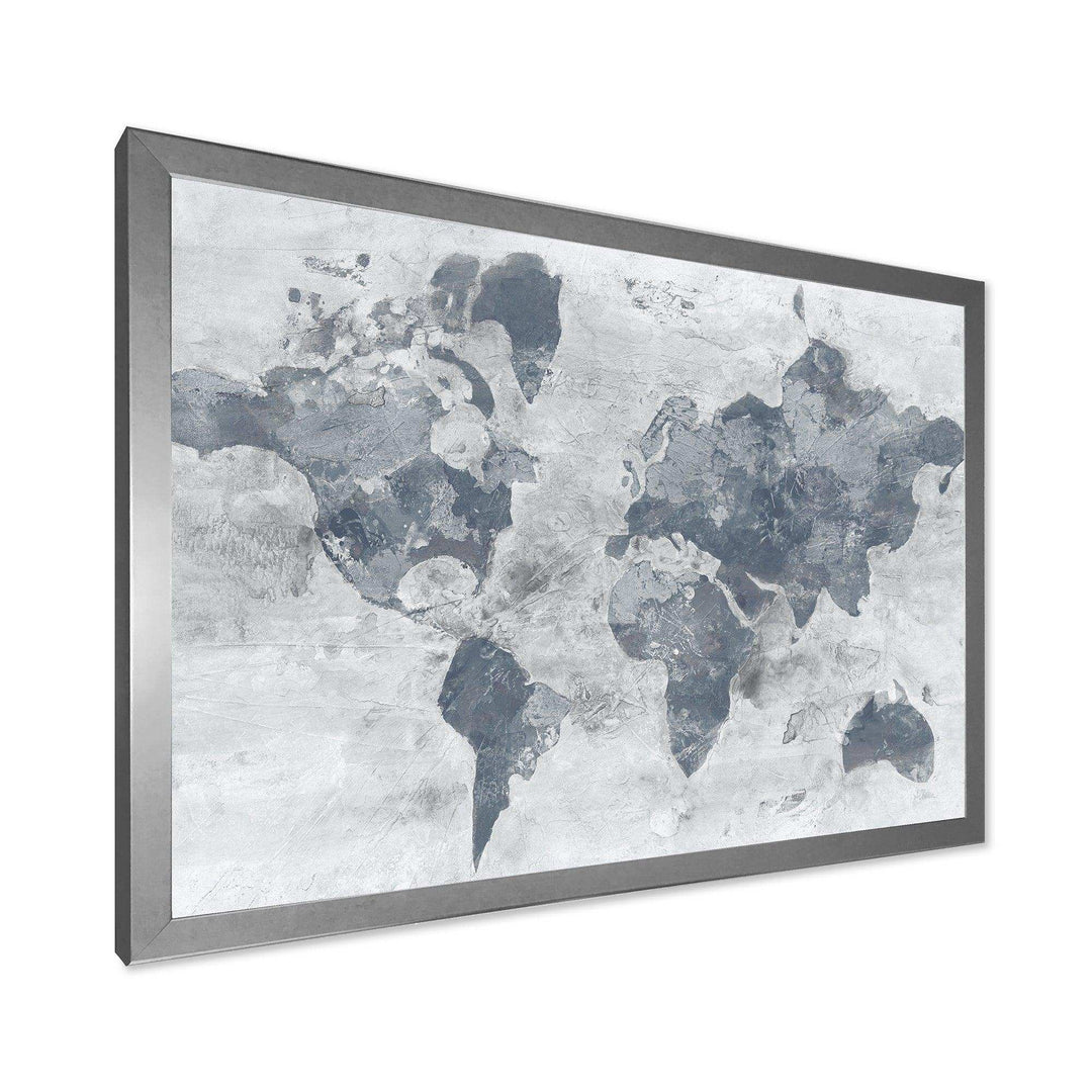 Golden Grey World Neutral - Traditional Wall Art Prints