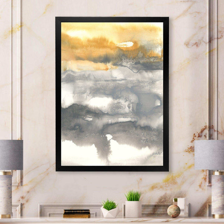 Gold Glamour Direction II - Modern Canvas Wall Art