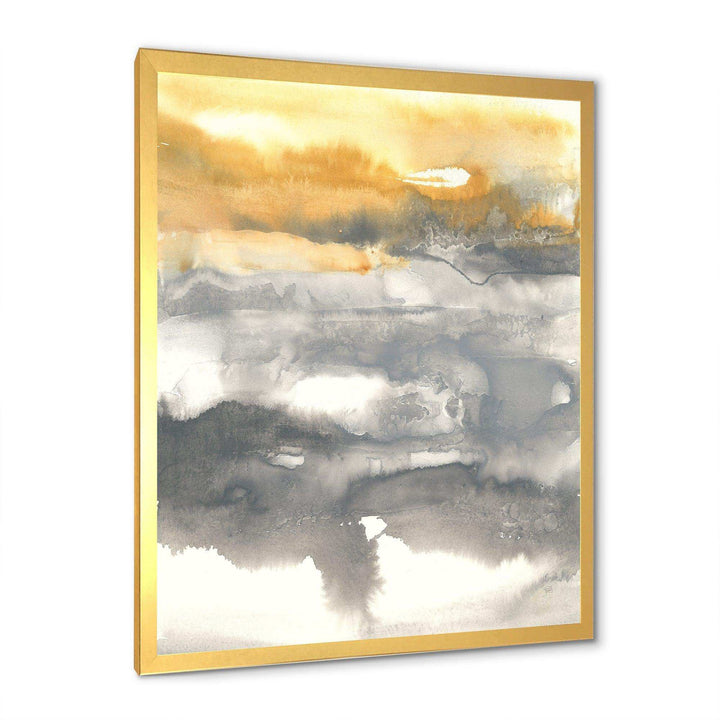 Gold Glamour Direction II - Modern Canvas Wall Art