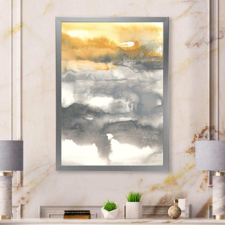 Gold Glamour Direction II - Modern Canvas Wall Art