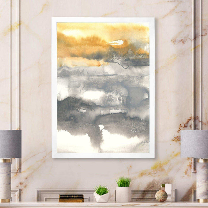 Gold Glamour Direction II - Modern Canvas Wall Art