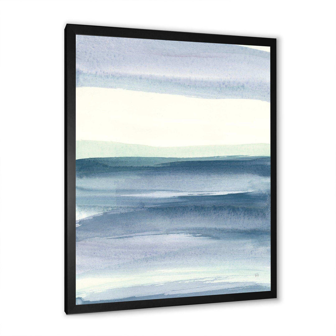 Mint Indigo Dawn I - Farmhouse Living Room Wall Decor