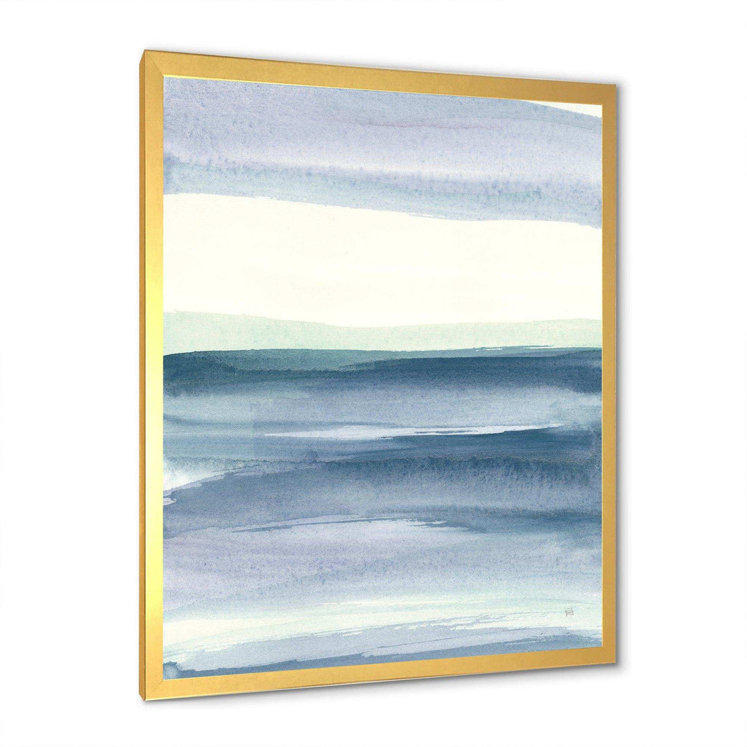 Mint Indigo Dawn I - Farmhouse Living Room Wall Decor