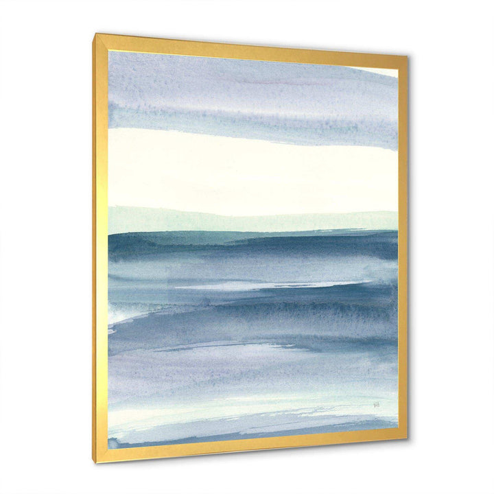 Mint Indigo Dawn I - Farmhouse Living Room Wall Decor