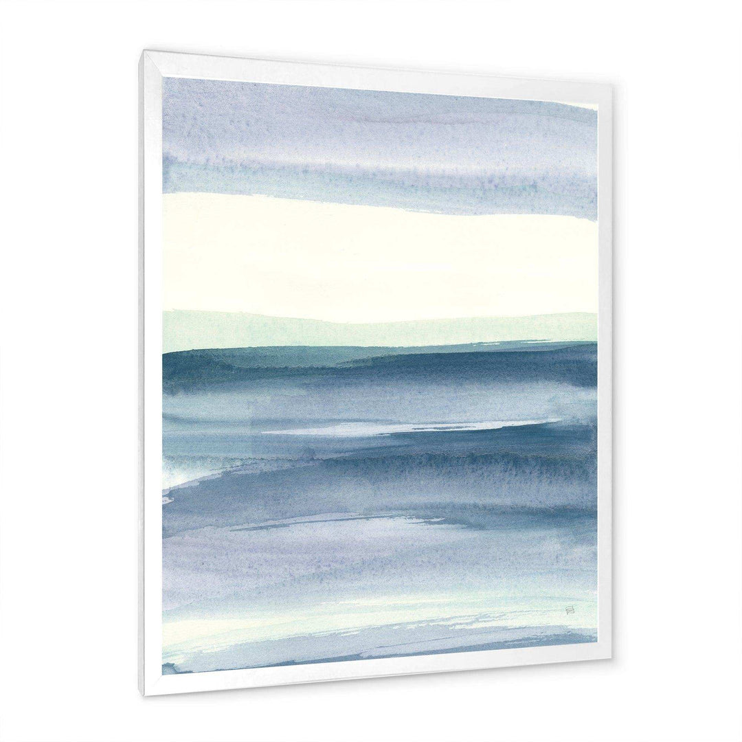 Mint Indigo Dawn I - Farmhouse Living Room Wall Decor