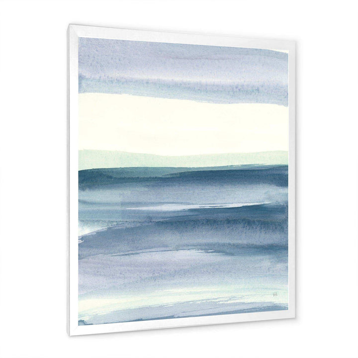 Mint Indigo Dawn I - Farmhouse Living Room Wall Decor