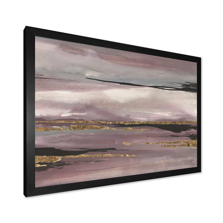 Purple Glam Storm III - Modern Bedroom Wall Art
