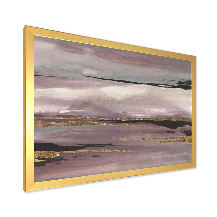 Purple Glam Storm III - Modern Bedroom Wall Art
