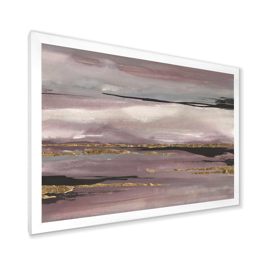 Purple Glam Storm III - Modern Bedroom Wall Art