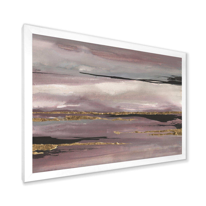 Purple Glam Storm III - Modern Bedroom Wall Art