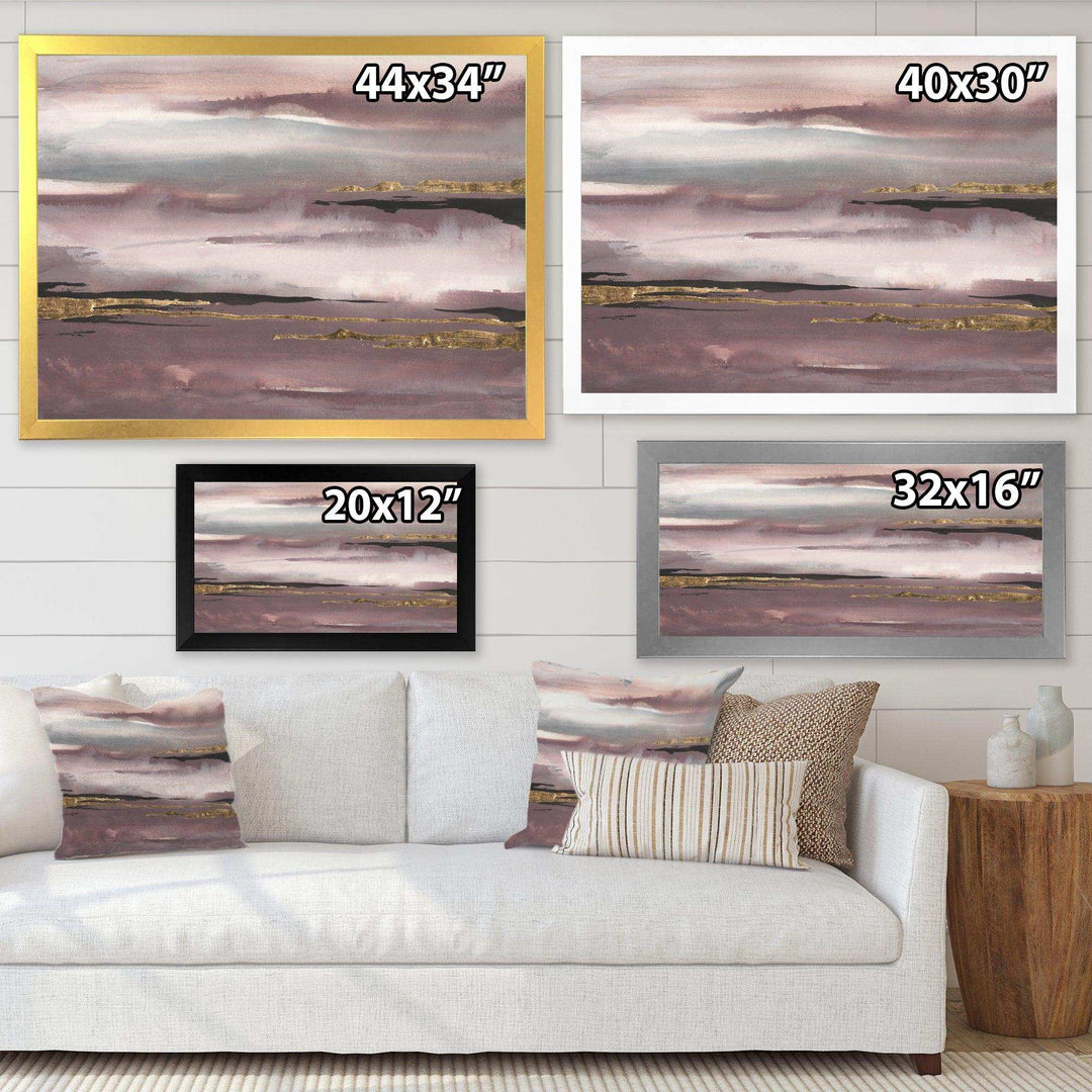 Purple Glam Storm IV - Modern Wall Art Prints