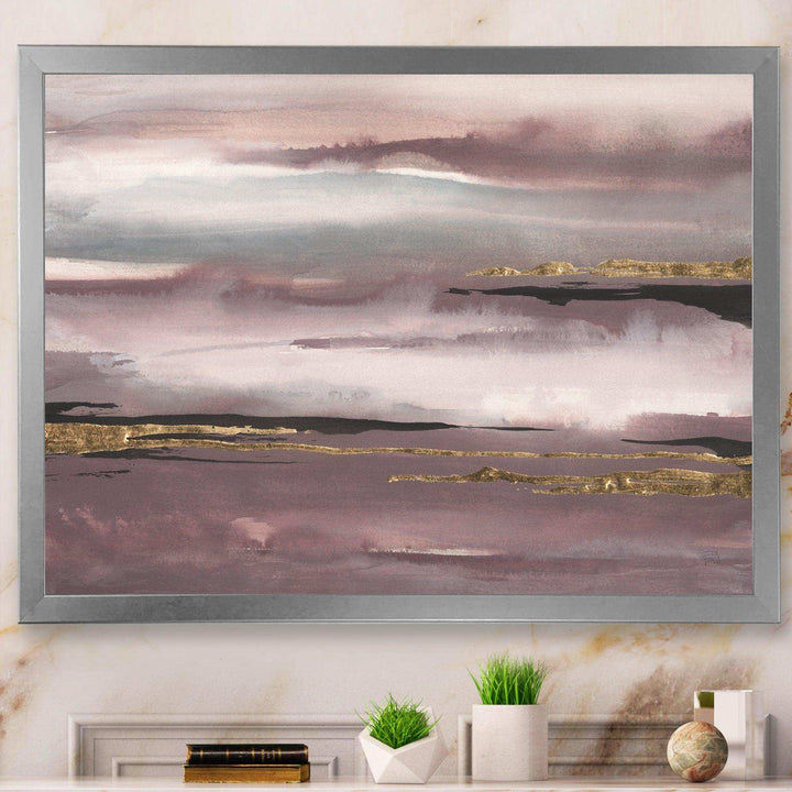 Purple Glam Storm IV - Modern Wall Art Prints