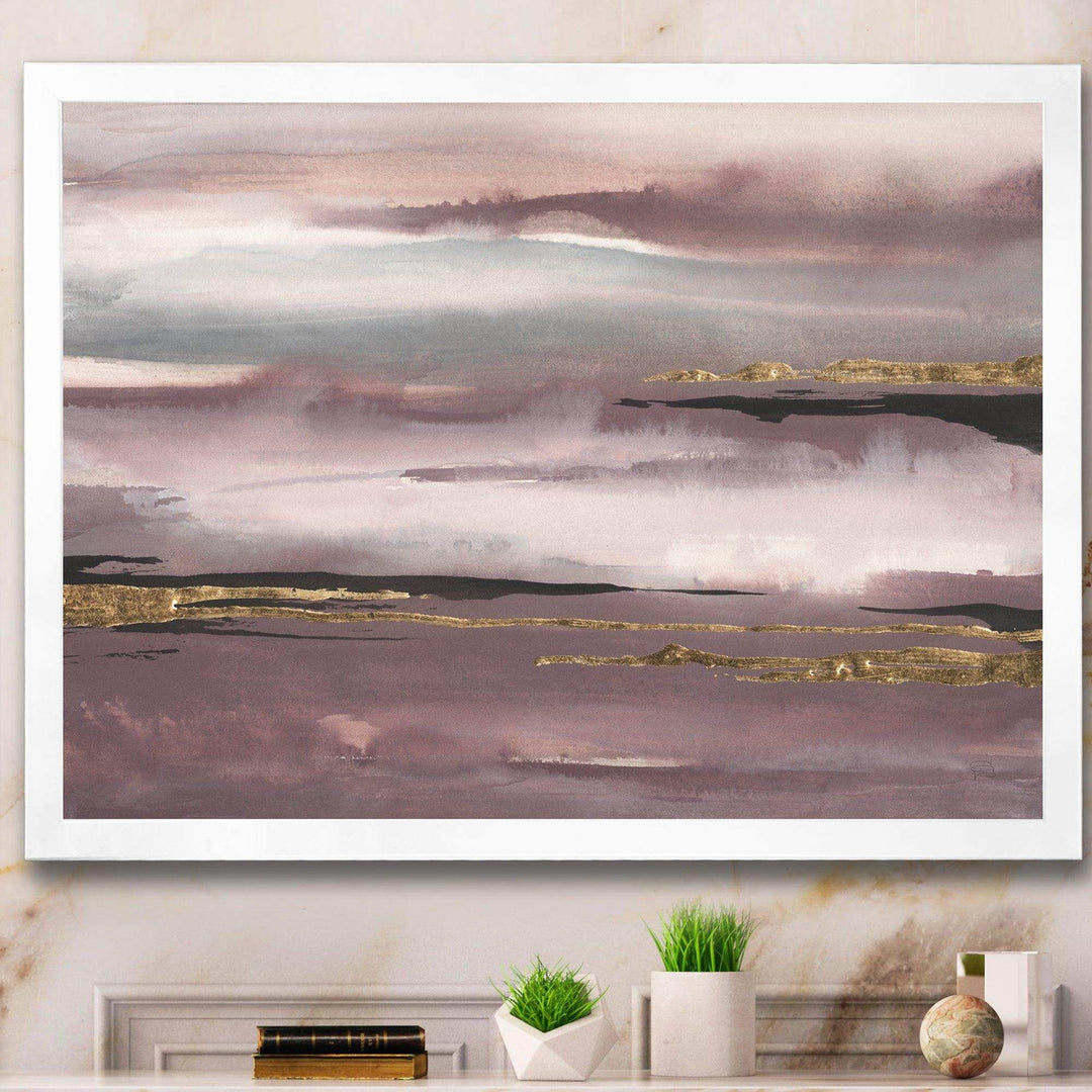 Purple Glam Storm IV - Modern Wall Art Prints