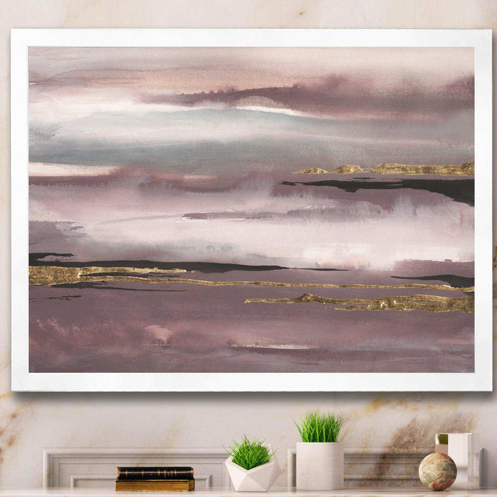 Purple Glam Storm IV - Modern Wall Art Prints