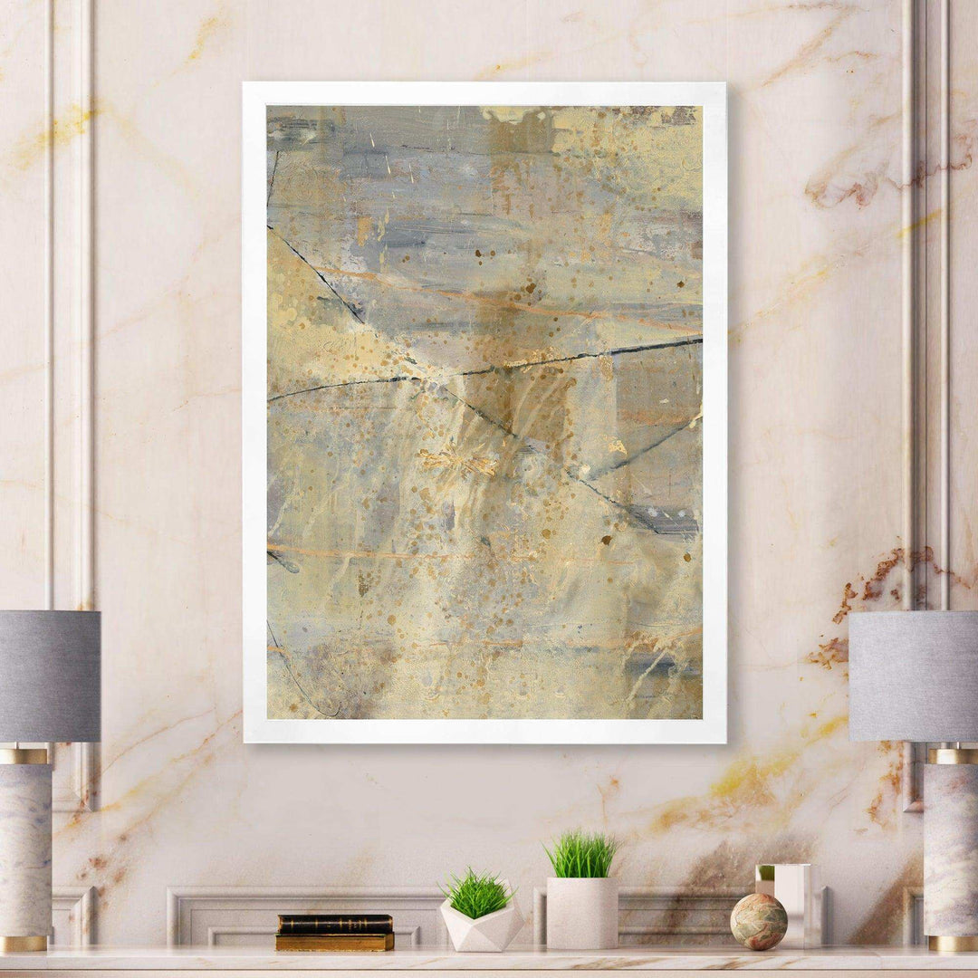 Geometric Cream Block I - Modern Wall Art Prints