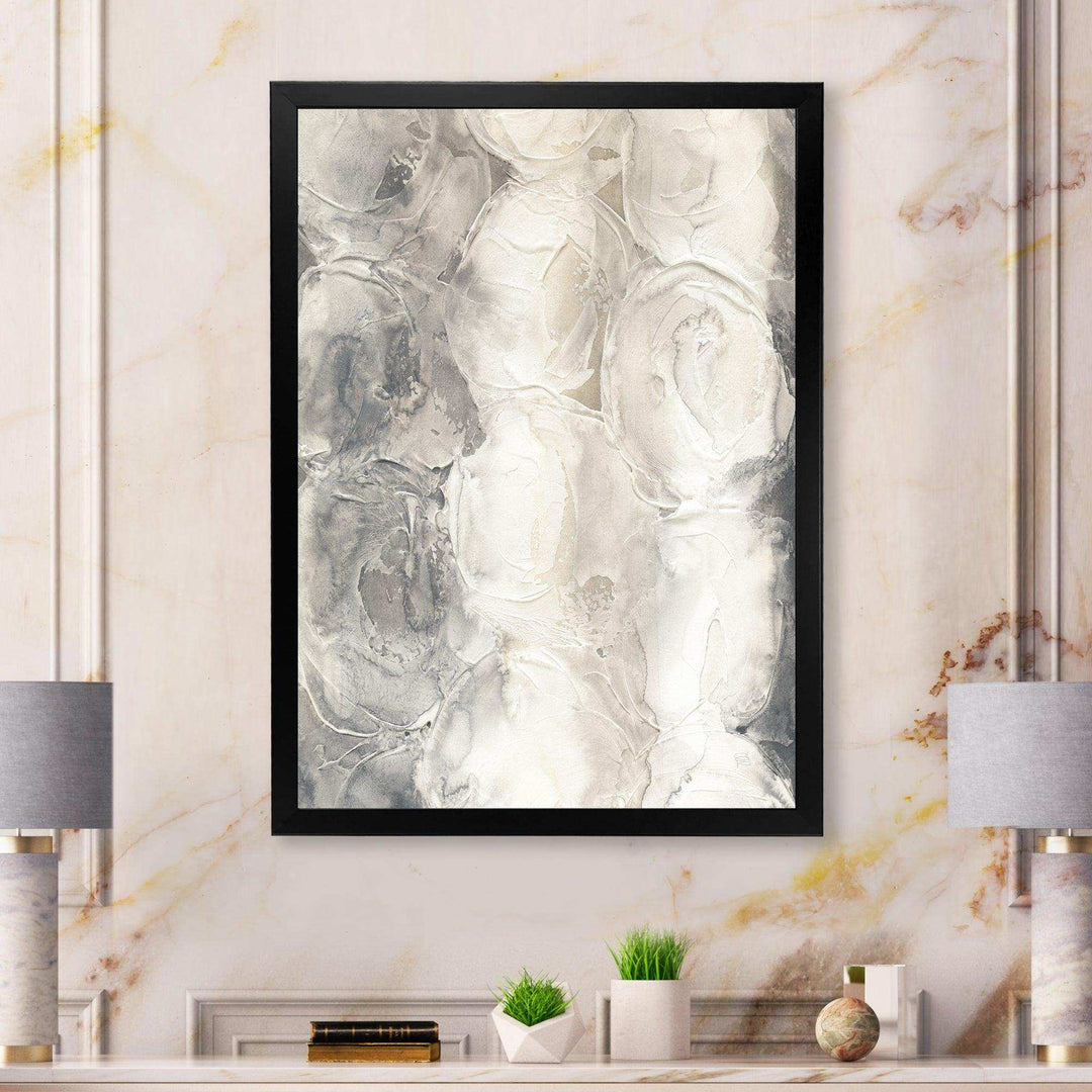 Gray Circles I - Modern Living Room Wall Decor