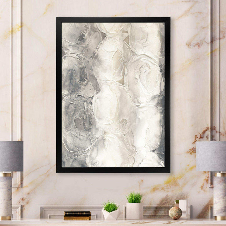 Gray Circles I - Modern Living Room Wall Decor