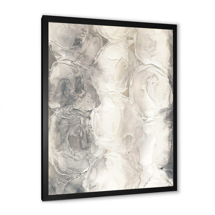 Gray Circles I - Modern Living Room Wall Decor