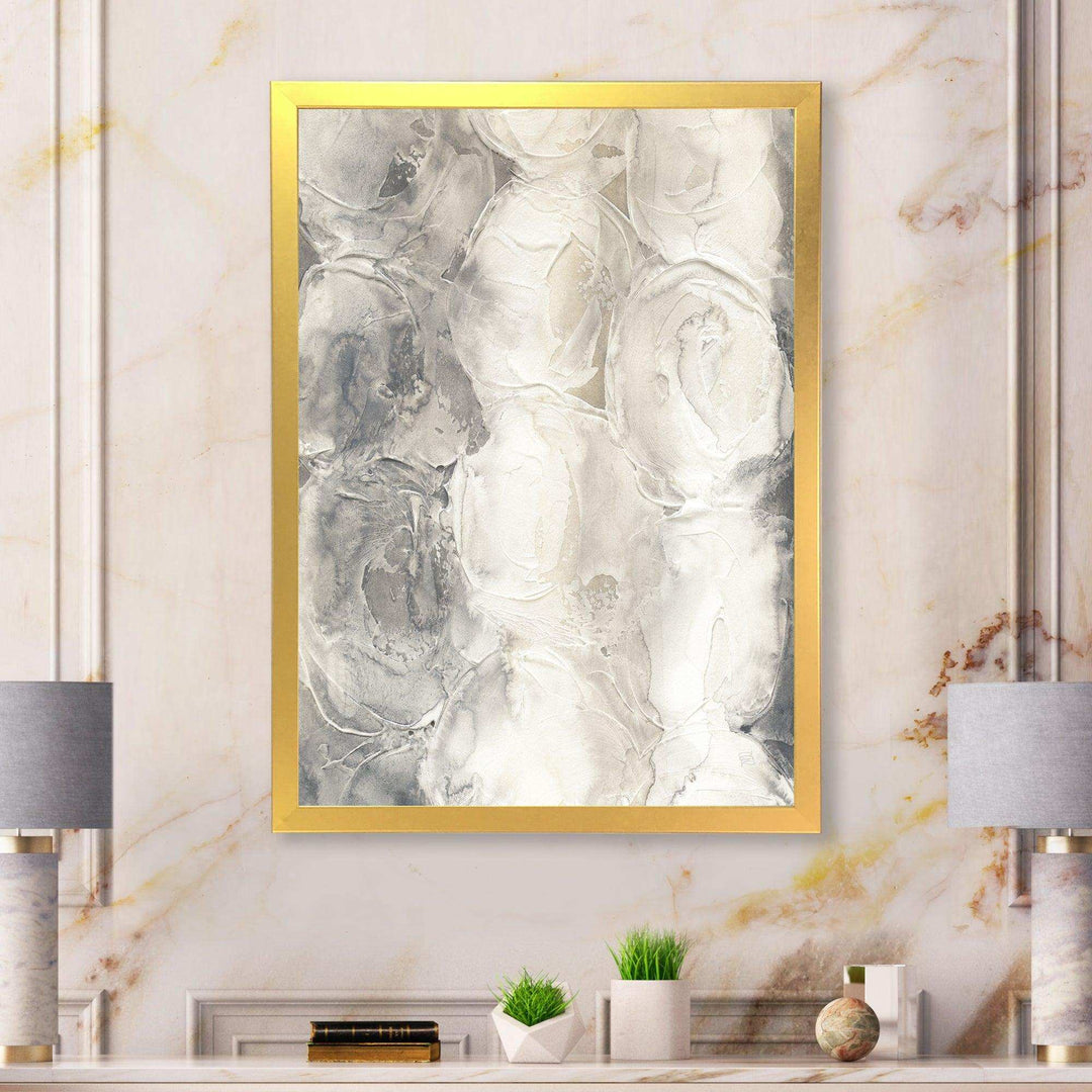 Gray Circles I - Modern Living Room Wall Decor
