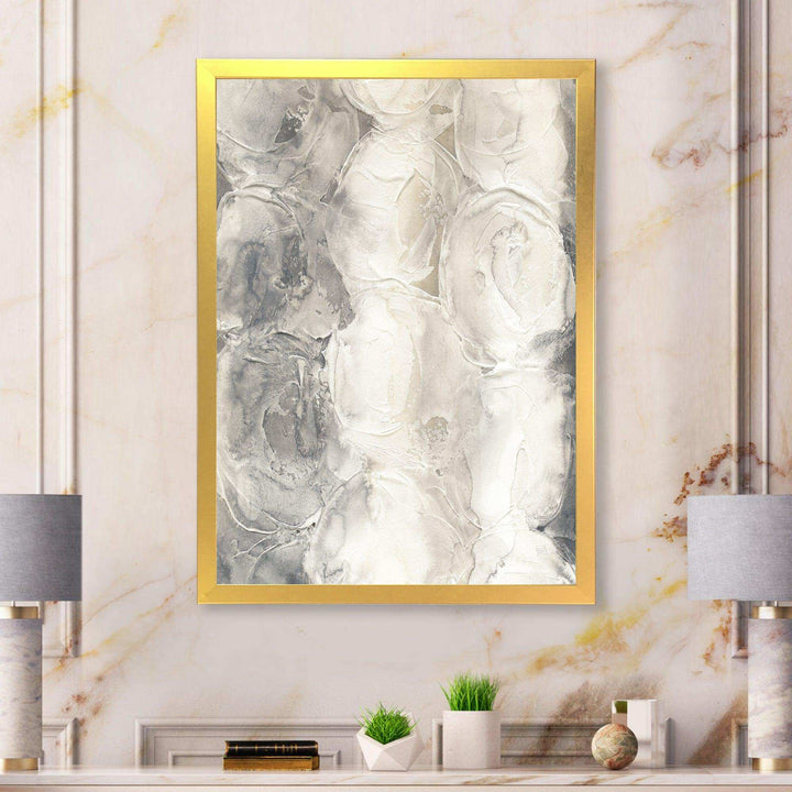 Gray Circles I - Modern Living Room Wall Decor