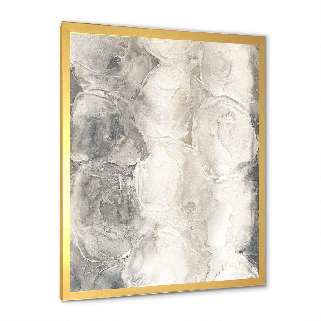 Gray Circles I - Modern Living Room Wall Decor