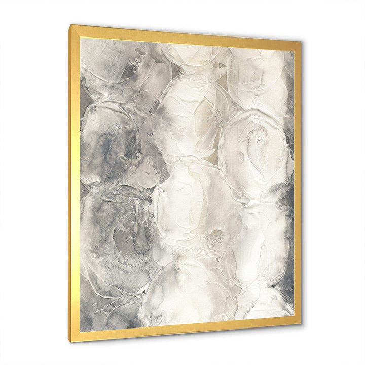 Gray Circles I - Modern Living Room Wall Decor