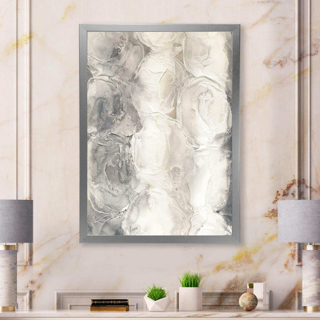 Gray Circles I - Modern Living Room Wall Decor