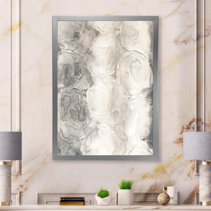 Gray Circles I - Modern Living Room Wall Decor